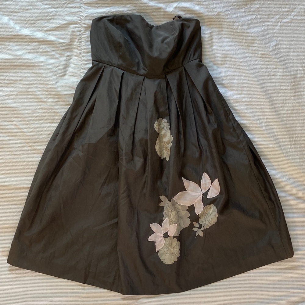 GAP Grey Silk Mini Dress